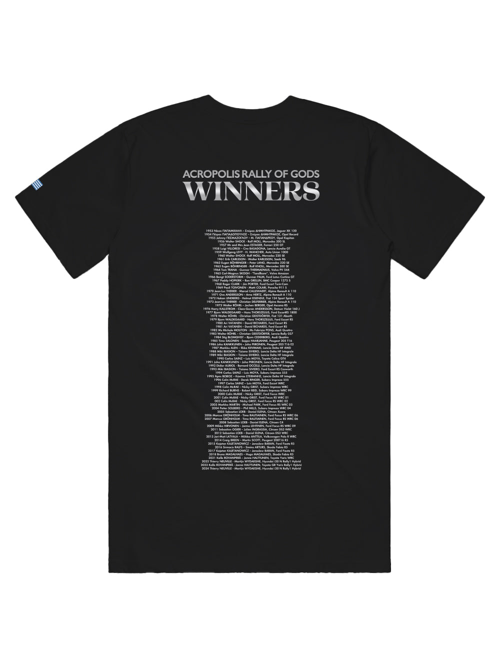 2025 WRC ACROPOLIS RALLY UNISEX WINNERS TEE
