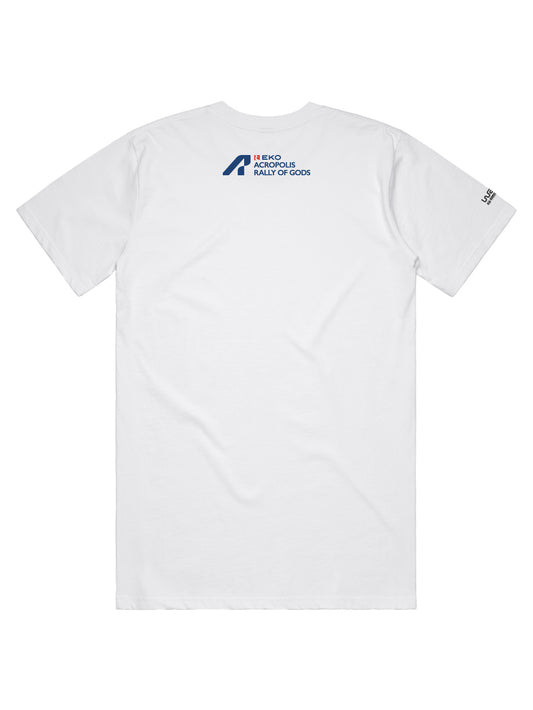 WRC ACROPOLIS RALLY UNISEX WHITE TEE