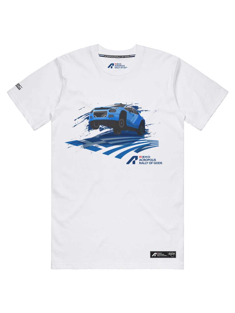 2025 WRC ACROPOLIS RALLY UNISEX WHITE TEE