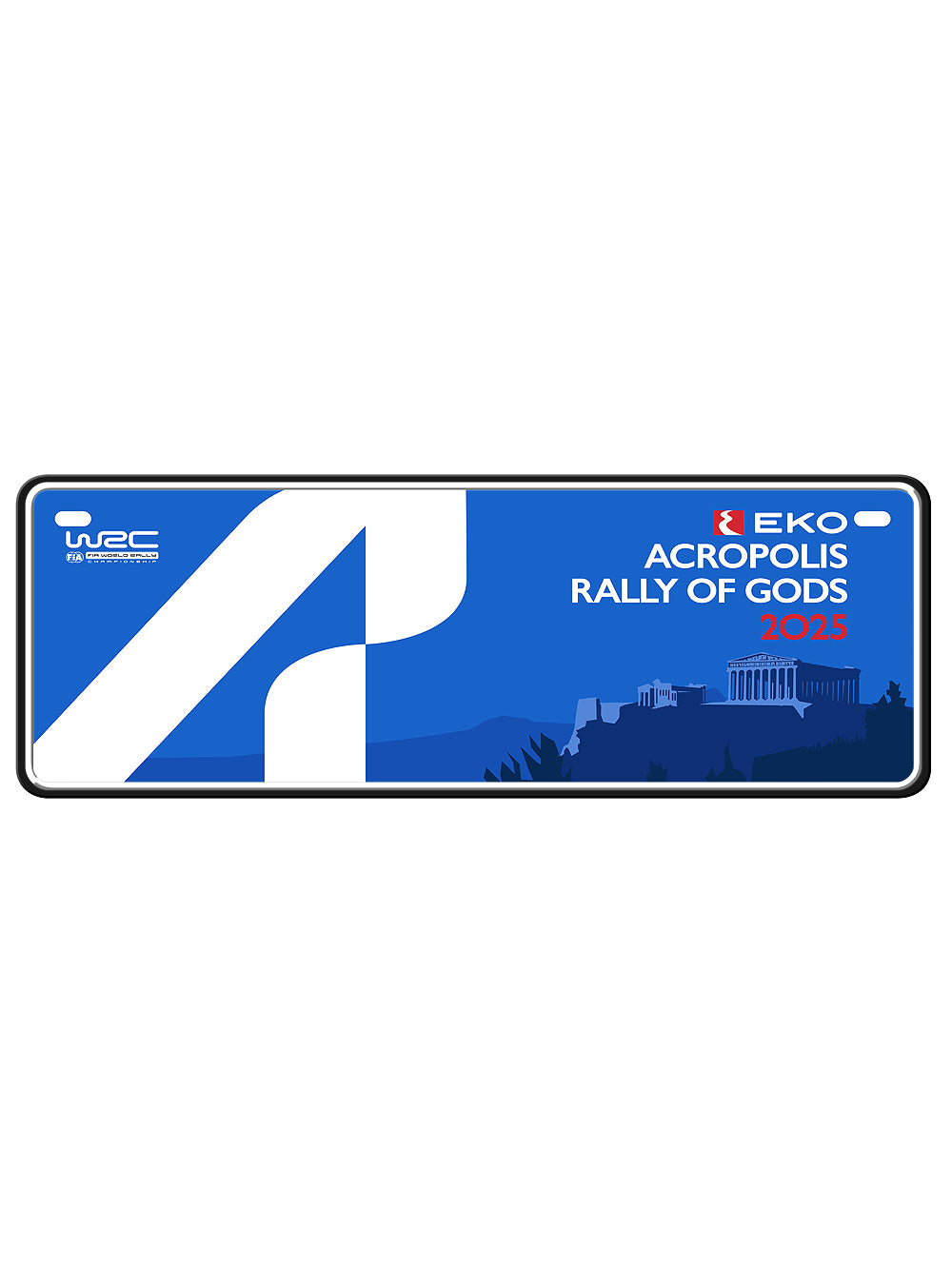 2025 WRC ACROPOLIS RALLY NUMBER PLATE