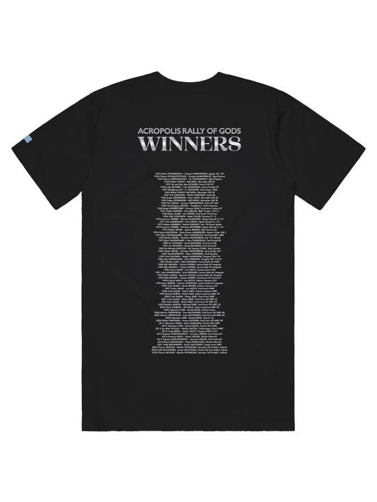 2025 WRC ACROPOLIS RALLY UNISEX WINNERS TEE