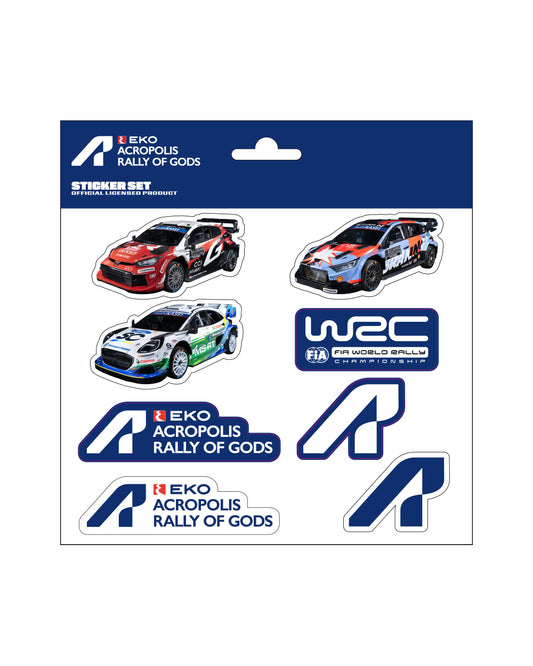 2026 WRC ACROPOLIS RALLY EVENT STICKER PACK