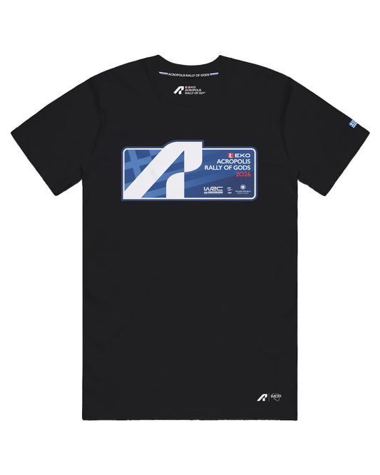 2026 WRC ACROPOLIS RALLY UNISEX EVENT PLATE TEE